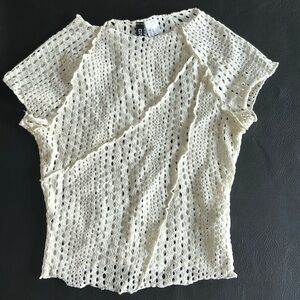 White Mesh H&M top